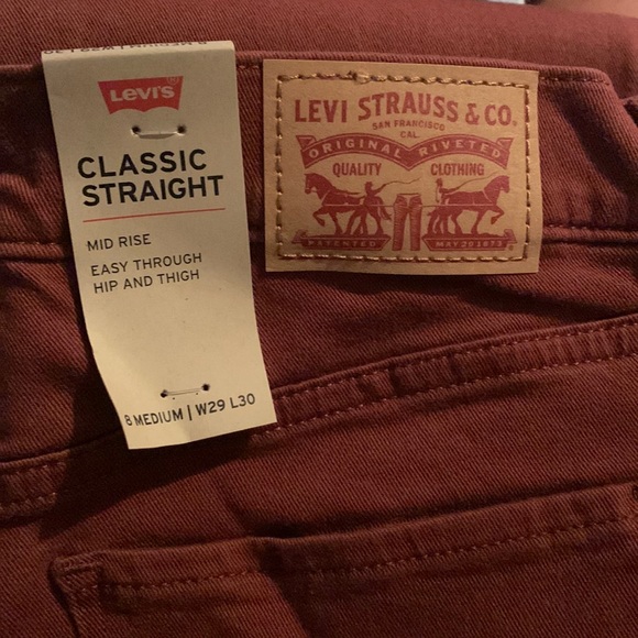 Levis classic stretch fabric mid rise straight leg relaxed fit jean - Picture 9 of 9